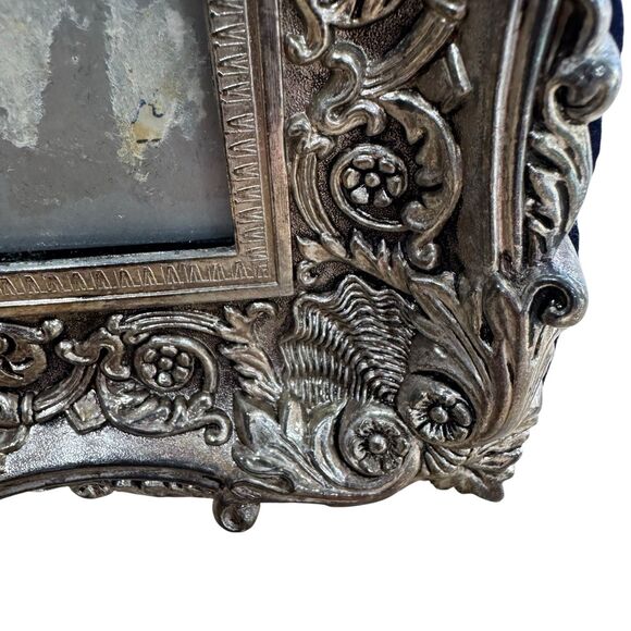 Godinger Silver Plated Photo Picture Frame 5X7 Baroque Ornate 80s Vintage Luxury - Picture 9 of 15